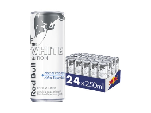 RED BULL 25CL WHITE EDITION KOKOS/BLAUWE BOSBES - 24ST