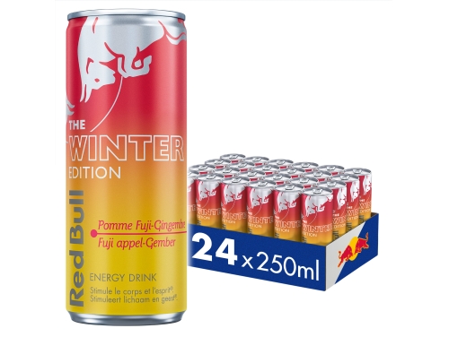 RED BULL 25CL WINTER EDITION FUJI APPEL/GEMBER - 24ST