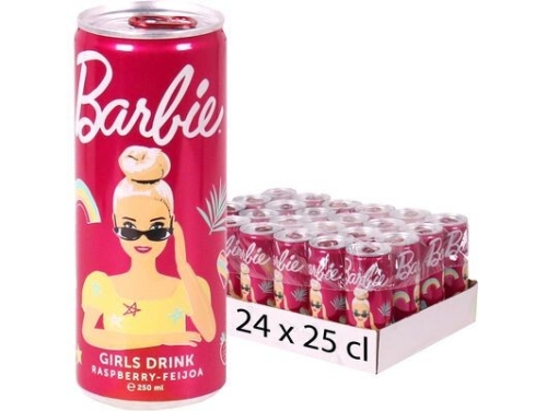BARBIE DRINK FRAMBOOS 25CL CAN - 24ST
