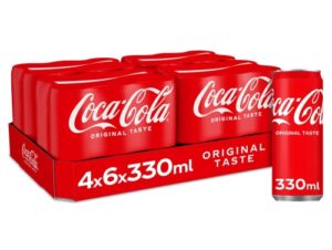 COCA COLA REG 33CL CAN - 4X6 PACK