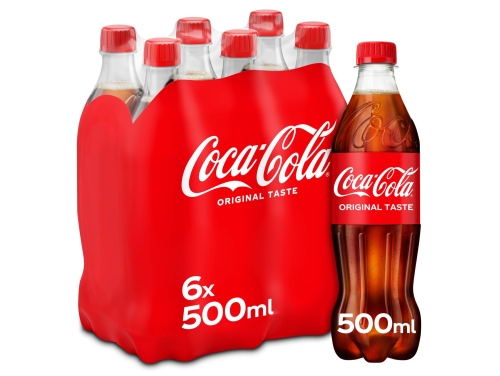 COCA COLA REG 50CL PET - 4X6 PACK