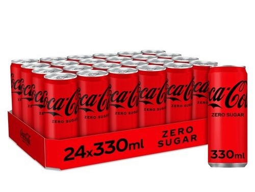 COCA COLA ZERO 33CL CAN - 24ST