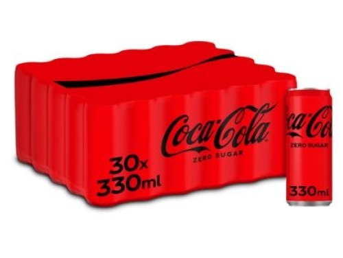 COCA COLA ZERO 33CL CAN - 30ST