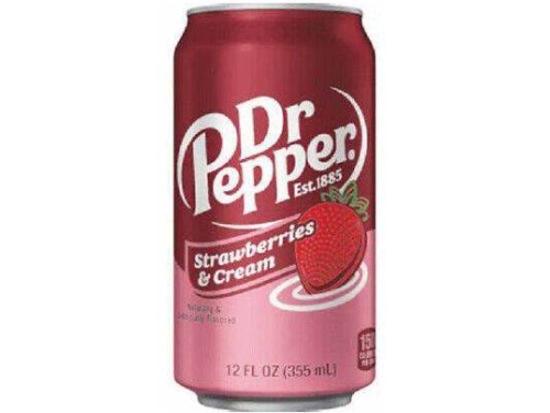 DR PEPPER STRAWB & CREAM 35,5CL CAN - 12ST (IMP)