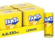 FANTA 33CL LEMON CAN - 4X6 PACK