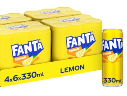 FANTA 33CL LEMON CAN - 4X6 PACK