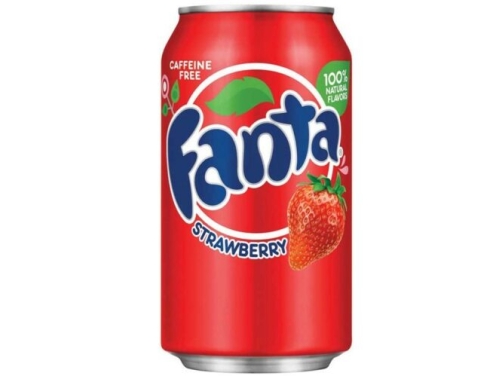 FANTA 35,5CL STRAWBERRY SODA CAN - 12ST