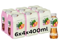 FUZE TEA 40CL BLACK TEA PEACH ROSE NO SUGAR PET - 6X4 PACK