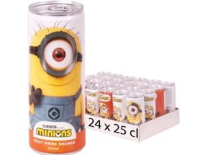 MINIONS FRUIT DRINK ORANGE 25CL CAN - 24ST