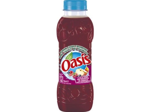 OASIS 50CL APPEL/CASSIS/FRAMBOOS PET - 12ST