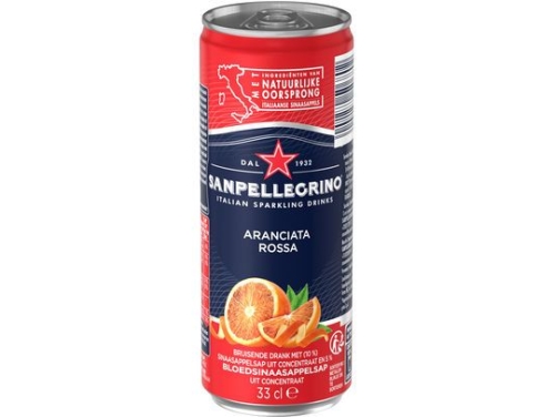 SAN PELLEGRINO 33CL ARANCIATA ROSSA CAN - 4X6 PACK