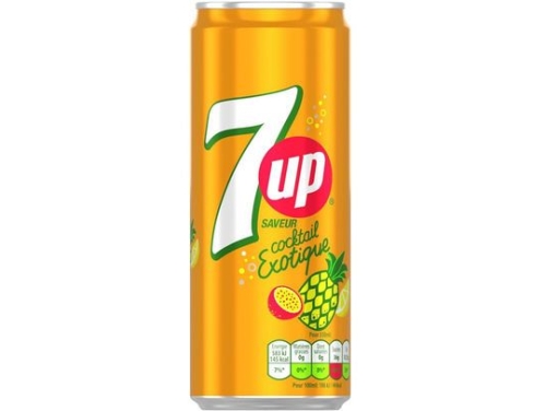 SEVEN UP EXOTIC 33CL CAN - 24ST