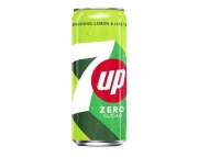 SEVEN UP ZERO 33CL CAN - 24ST
