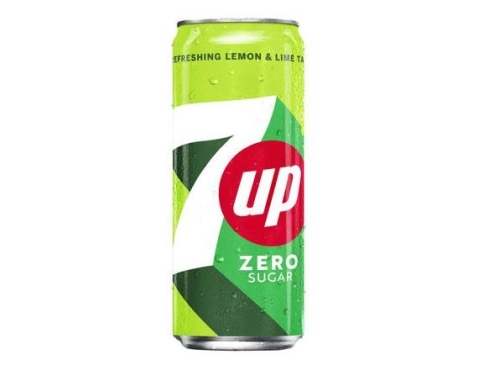 SEVEN UP ZERO 33CL CAN - 24ST