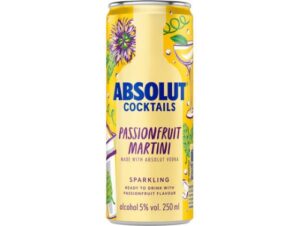 ABSOLUT PASSIONFRUIT 5% 25CL CAN /12