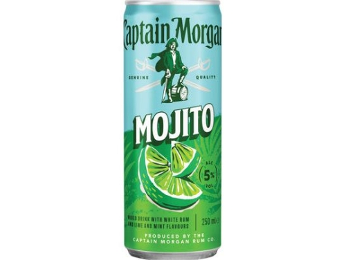 CAPTAIN MORGAN MOJITO 25CL CAN /12