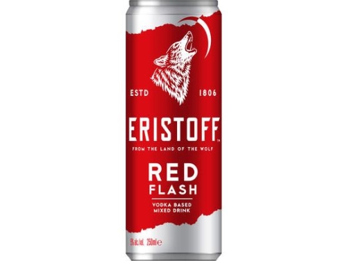 ERISTOFF RED FLASH 5% 25CL CAN /24