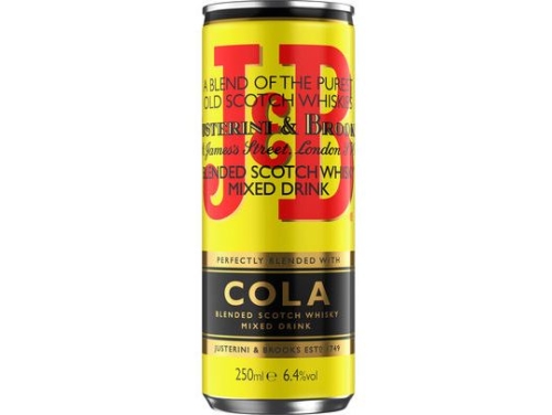 J&B & COLA 6,4% 25CL CAN /12