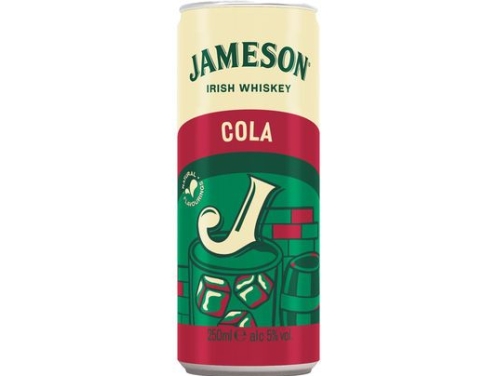 JAMESON & COLA 5% 25CL CAN /12
